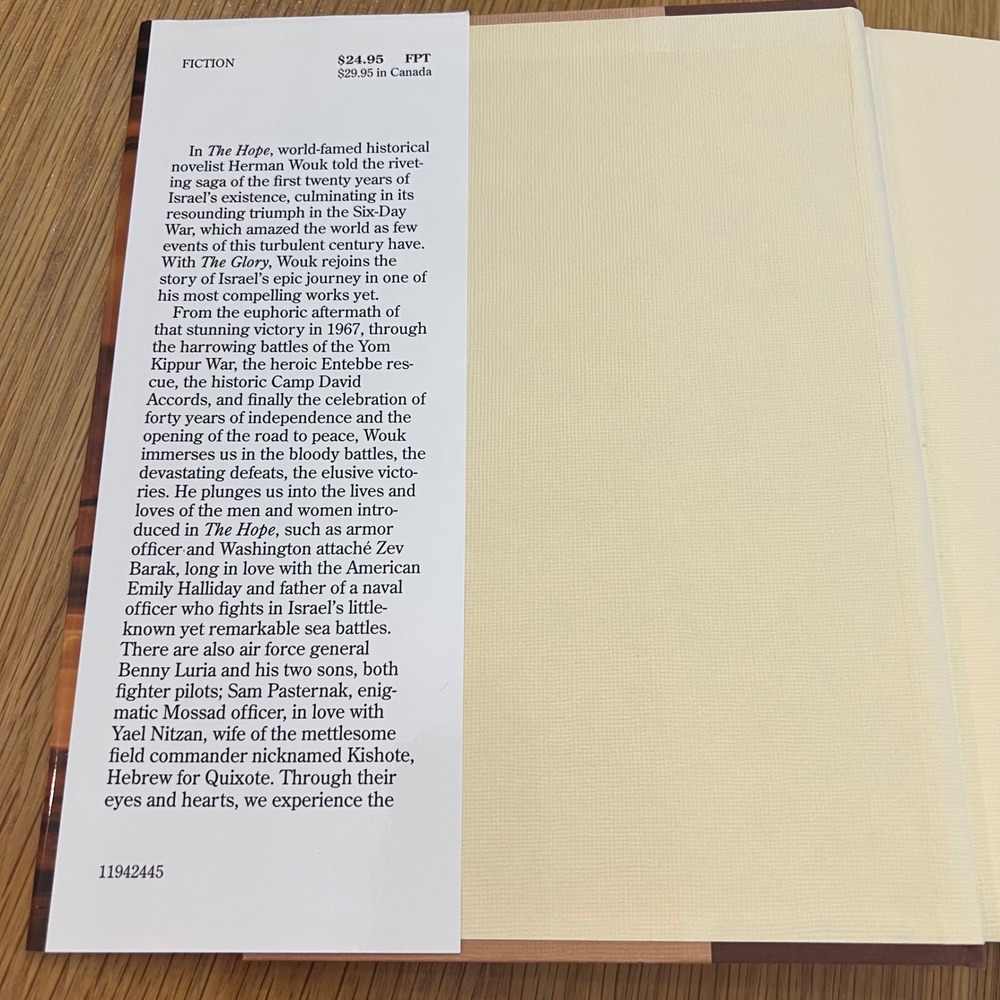Herman Wouk The Glory & The Hope Hardcover First Edition Set with Dust Jackets - Picture 5 of 12